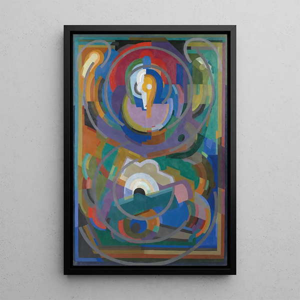 Symphony in violet - Albert Gleizes — framed artwork on a wall