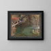 Rasselas exploring the underground river - Albert Goodwin — framed artwork on a wall