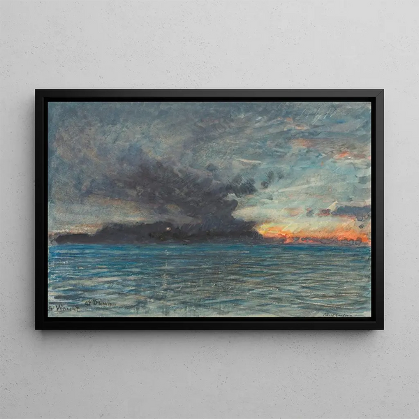 Saint Vincent at Dawn - Albert Goodwin — framed artwork on a wall