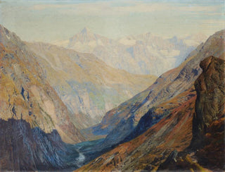 View of the Zermatt Valley - Albert Gos — artwork view