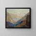 View of the Zermatt Valley - Albert Gos — framed artwork on a wall