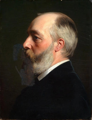 Portrait painting of the artist Ernst Kunde - Albert Gréfle — artwork view