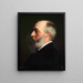 Portrait painting of the artist Ernst Kunde - Albert Gréfle — framed artwork on a wall