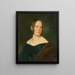 Portrait of a Lady - Albert Gréfle — framed artwork on a wall