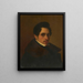 Self-portrait by Albert Gréfle - Albert Gréfle — framed artwork on a wall