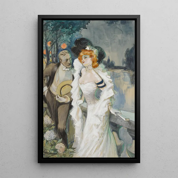 Reproduction of the painting An attractive offer - Albert Guillaume
