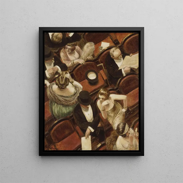 Theatre - Albert Guillaume — framed artwork on a wall