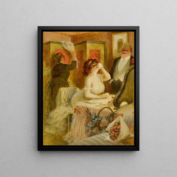 The Wardrobe - Albert Guillaume — framed artwork on a wall