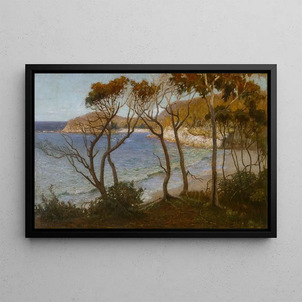 Pacific Beaches - Albert Hanson — framed artwork on a wall