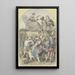 the Crowning of an Artist among Many People - Albert Hendschel — framed artwork on a wall