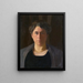 Portrait of Bianca Kern-Hunziker - Albert Hermann Daur — framed artwork on a wall
