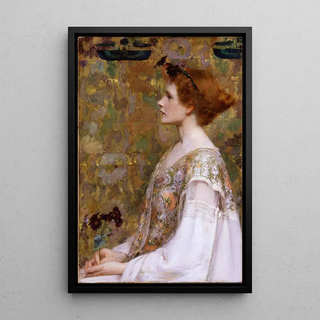Reproduction of the painting Woman with Red Hair - Albert Herter