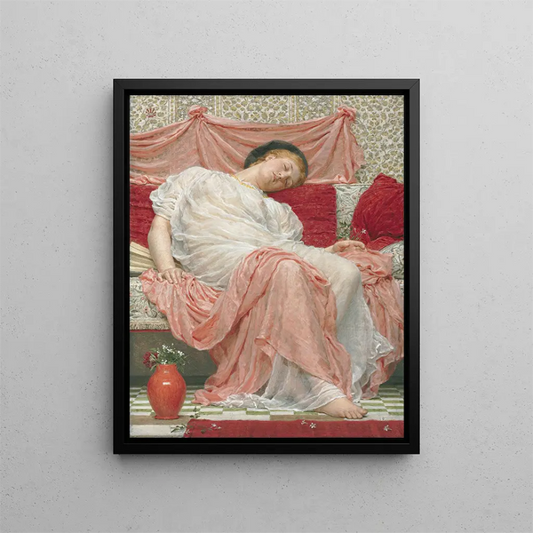 Jasmin - Albert Joseph Moore — framed artwork on a wall