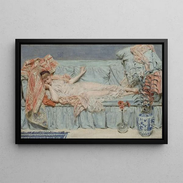 Lys - Albert Joseph Moore — framed artwork on a wall