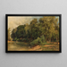A Forest Idyll - Albert Kappis — framed artwork on a wall