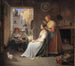 A young Italian woman being adorned by her mother - Albert Kühler — artwork view