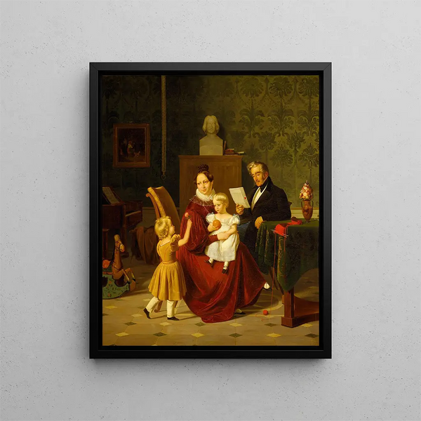Colonel and Mrs. Paulsen - Albert Kühler — framed artwork on a wall