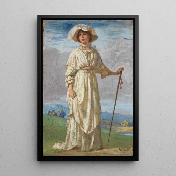 in promenade - Albert Lang — framed artwork on a wall
