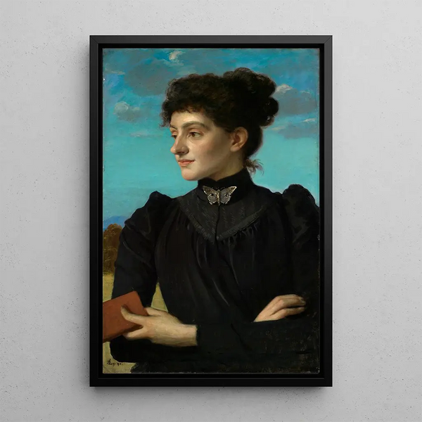 Reproduction of the painting Portrait of a Young Girl - Albert Lang