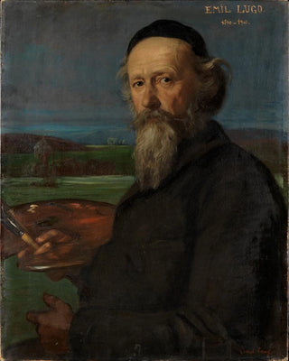 Portrait of the painter Emil Lugo - Albert Lang — artwork view
