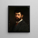 Self-portrait - Albert Lang — framed artwork on a wall