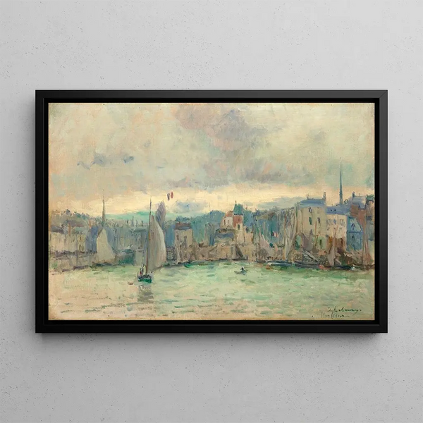 Honfleur Painting - Albert Lebourg — framed artwork on a wall