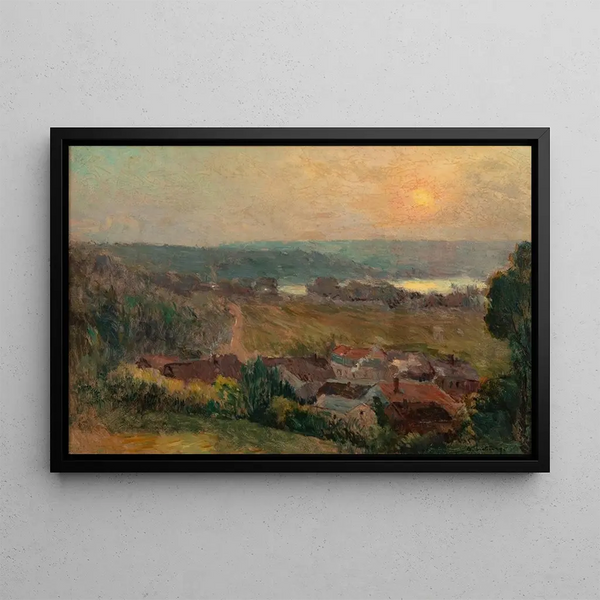 La Seine à Issy-les-Moulineaux - Albert Lebourg — framed artwork on a wall