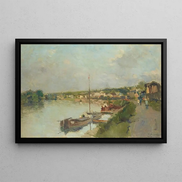 La Seine à Bas-Meudon - Albert Lebourg — framed artwork on a wall