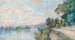 La Seine et les coteaux de Dieppedalle vue prise de Croisset près Rouen - Albert Lebourg — artwork view