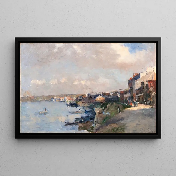 Landscape - Albert Lebourg — framed artwork on a wall