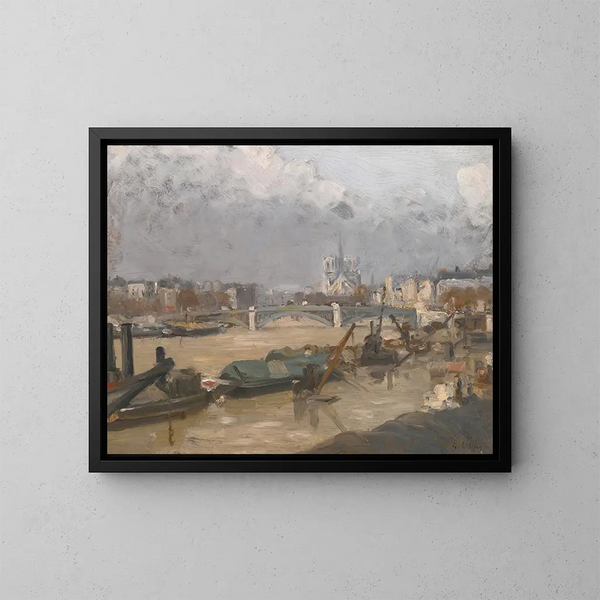 The bedside of Notre-Dame - Albert Lebourg — framed artwork on a wall