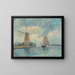 Delft Mill Painting - Albert Lebourg — framed artwork on a wall