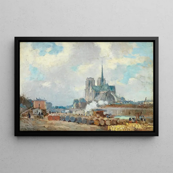 Notre-Dame de Paris - Albert Lebourg — framed artwork on a wall