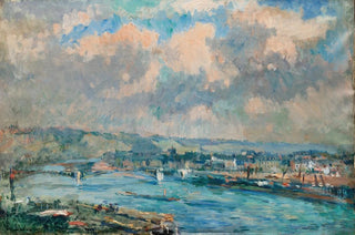 Albert Lebourg - Rouen le Faubourg SaintSever et le pont Boieldieu.webp