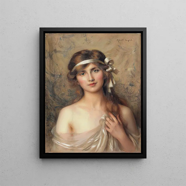 The White Ribbon - Albert Lynch — framed artwork on a wall