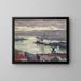 Alger painting, gray weather - Albert Marquet — framed artwork on a wall