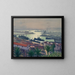 Alger, dark weather over the port of Agha - Albert Marquet — framed artwork on a wall