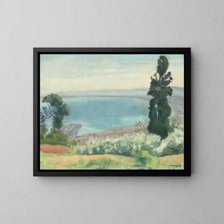 Bay of Algiers view of El-Biar - Albert Marquet — framed artwork on a wall
