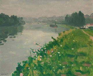 Berge de la Seine à Méricourt - Albert Marquet — artwork view