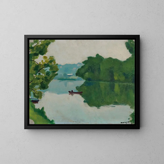 Bords de Marne à La Varenne - Albert Marquet — framed artwork on a wall