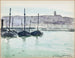 Boulogne-sur-Mer, boats in the port - Albert Marquet — artwork view