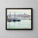 Boulogne-sur-Mer, boats in the port - Albert Marquet — framed artwork on a wall