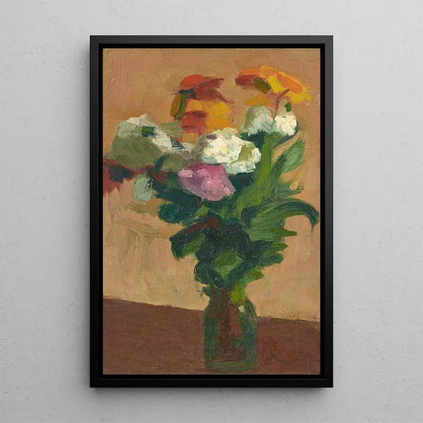 Bouquet de fleurs dans un vase - Albert Marquet — framed artwork on a wall