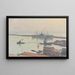Misty pink over Algiers - Albert Marquet — framed artwork on a wall