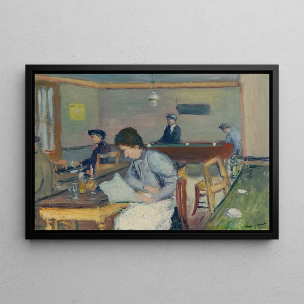 Village Café - Albert Marquet — framed artwork on a wall