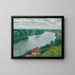 La Frette-sur-Seine, view of the hills towards Herblay - Albert Marquet — framed artwork on a wall