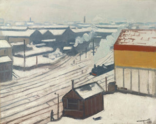 La Gare Montparnasse sous la neige - Albert Marquet — artwork view