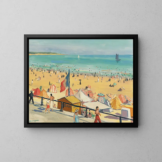 La Plage des Sables d'Olonne - Albert Marquet — framed artwork on a wall