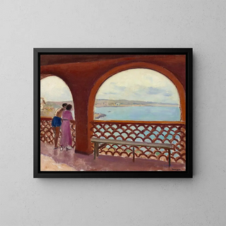 La terrasse de la Madrague - Albert Marquet — framed artwork on a wall