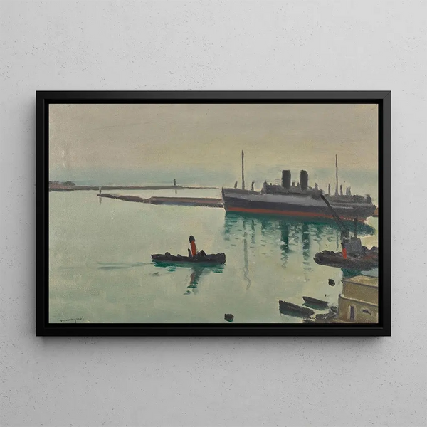 The Ocean Liner - Albert Marquet — framed artwork on a wall